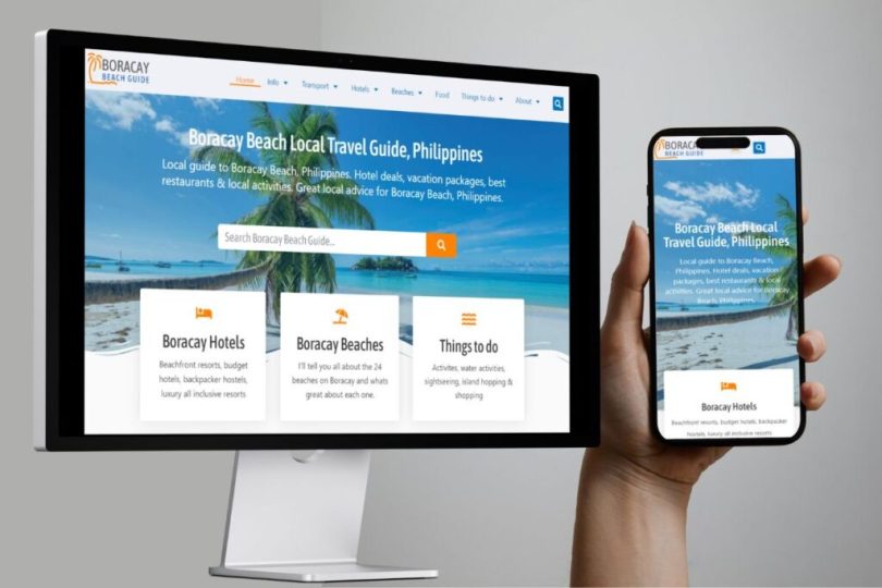 Boracay Beach Guide built with Elementor