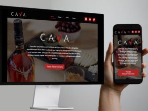 Cava Bar & Restaurant Client Build with Elementor